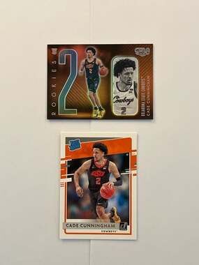 Cade Cunningham Rookie Card Lot (2) - 2021-22 Chronicles Draft Gala #181 & Donru